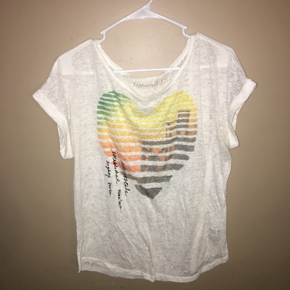 Aeropostale heart tee
